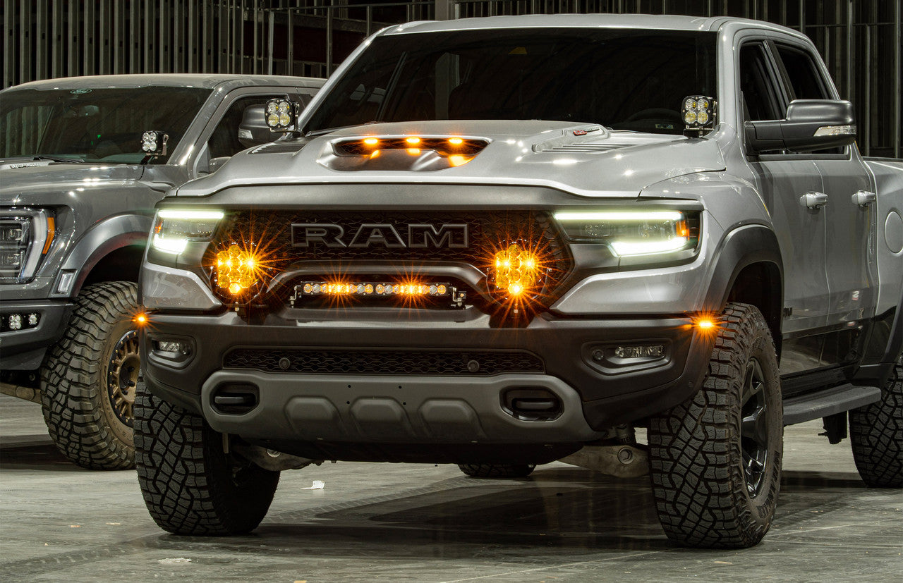 Baja Designs Dodge/Ram LP9 Pro Bumper Light Kit - Ram 2019-23 1500 Rebel; 2021-23 1500 TRX