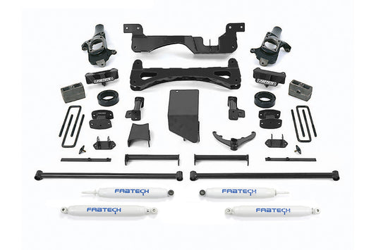 Fabtech 6″ PERFORMANCE SYSTEM W/ PERFORMANCE SHOCKS 2001-10 CHEVY SILVERADO 2500HD/3500HD | GMC SIERRA 2500HD/3500HD 2WD/4WD