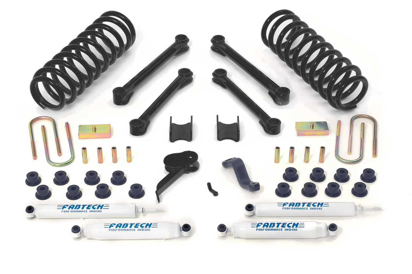 Fabtech 4.5″ PERFORMANCE SYSTEM W/ PERFORMANCE SHOCKS 2003-08 DODGE 2500/3500 4WD [DIESEL]